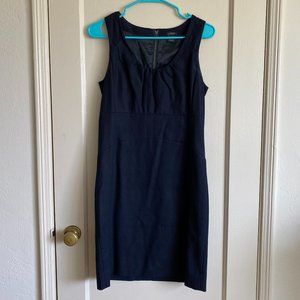 JCrew navy sleeveless pencil dress